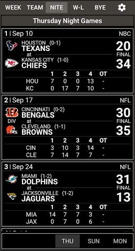 VS. NFL Football 2021 Game Schedule & Live Scores screenshot 3