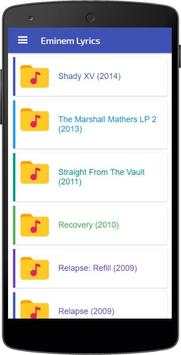 Lyrics of Eminem screenshot 3