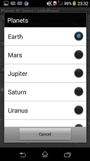 Planet Galaxy Live Wallpaper screenshot 3