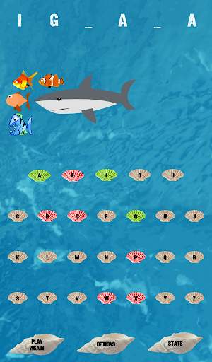 Hangman (Shark Attack) screenshot 11