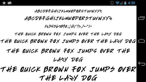 Fonts for FlipFont 50 Hand screenshot 6