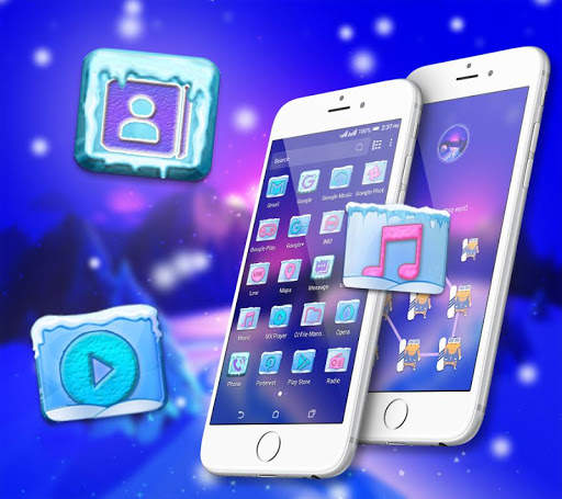 Winter Ice Launcher Theme screenshot 4