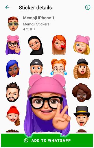 Memoji Apple Stickers for WhatsApp WAStickerApps screenshot 2