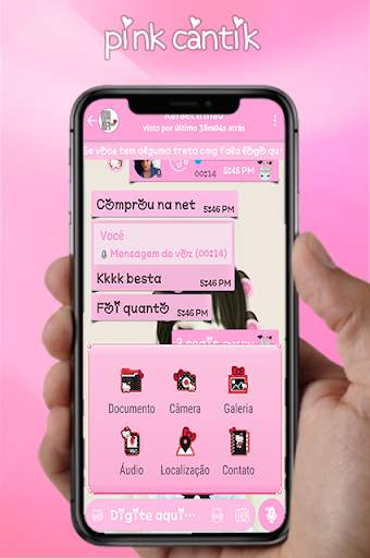 GB WA Pink Transparan Terbaru screenshot 7