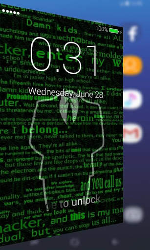 Hackers Lock Screen Pro screenshot 3