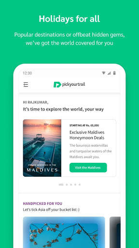 Pickyourtrail – Trip Planning Tool & Tour Packages screenshot 1