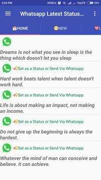 Whatsapp Latest Status 2018 screenshot 3