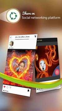 Fire Text Photo Frame screenshot 6
