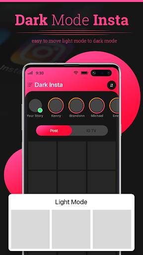 Dark Mode Theme For IStagram screenshot 2