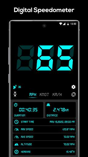 GPS Speedometer-Digital and live Map tracking ,HUD screenshot 2
