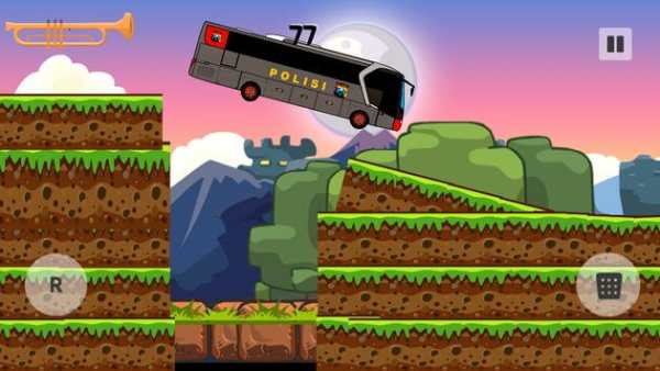 Police Bus Hill Climbing Simulator 2017 screenshot 2