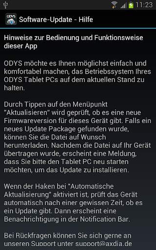 Update App for ODYS Tablet PCs screenshot 4