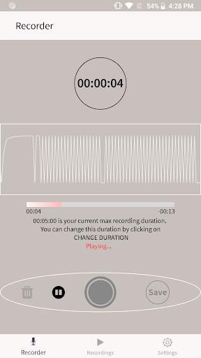 Voice Recorder 4 تصوير الشاشة