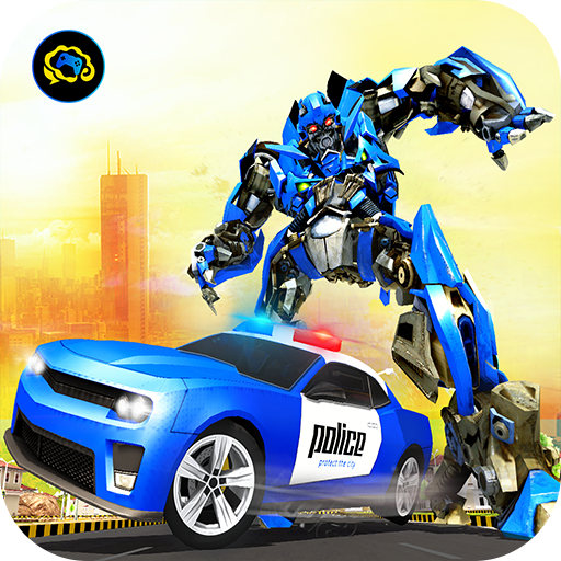 US Robot Car Transform - Police Robot Fighting icon