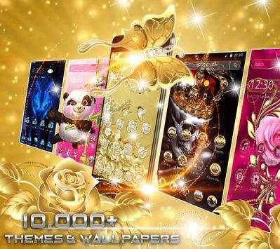 Golden Butterfly  Luxury Launcher screenshot 4