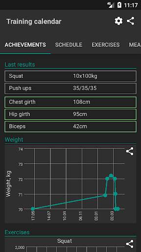 Advanced Sport Training Calendar screenshot 1