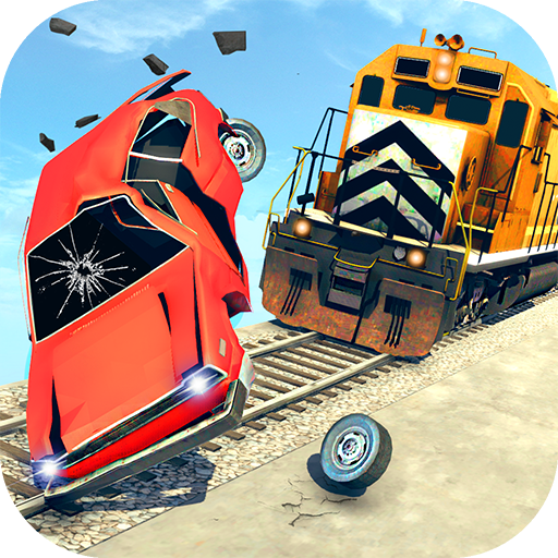 Train Vs Car Crash: เกมแข่งรถ 2019 icon