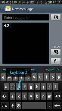 Jelly Bean 4.2 Keyboard 3 تصوير الشاشة