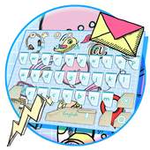 Doodle Style Keyboard Theme 10001004