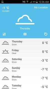 Weather With Widget PRO скриншот 1