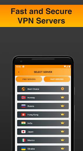 Orange VPN - Fast Secure Free VPN Hotspot screenshot 2