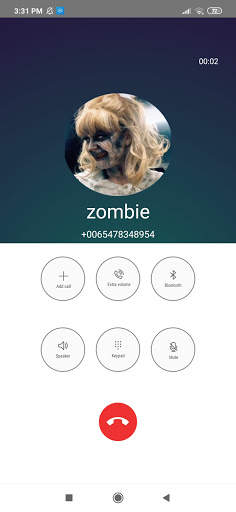 Ghost zombie fake Call video and chat screenshot 4