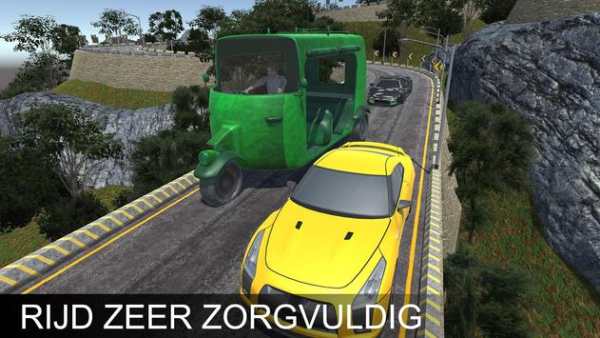 berg- auto riksja het rijden spel screenshot 3
