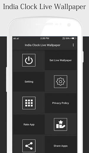 India Clock Live Wallpaper screenshot 1