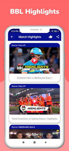BBL 2022 Schedule & Live Score screenshot 3
