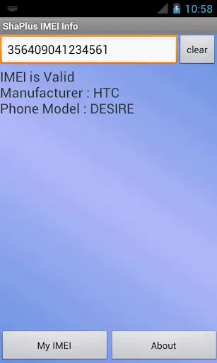 ShaPlus IMEI Info screenshot 1