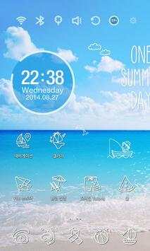 One Summer Day Launcher Theme screenshot 1