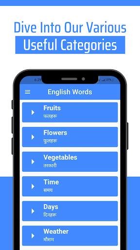 Daily Words English to Nepali screenshot 5