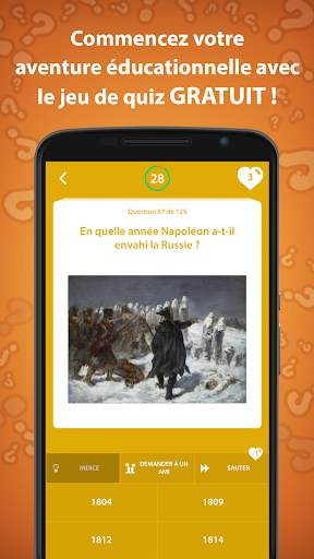 Jeu de quiz histoire screenshot 3