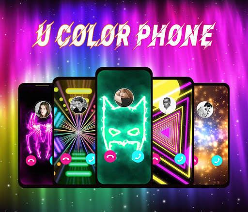 U Color Phone - 3D Color Call Flash, Call Screen screenshot 1