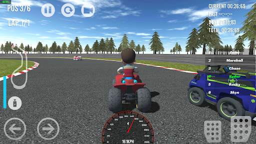 Paw Racing Car Patrol Race screenshot 8