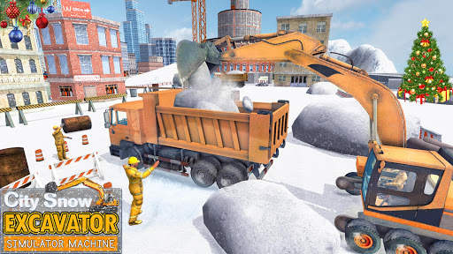 City Snow Excavator Simulator Machine screenshot 14
