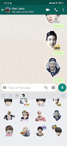 BTS Stickers For Whatsapp - WAStickerApps screenshot 1