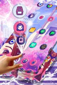 Anime Girl Launcher Theme screenshot 5