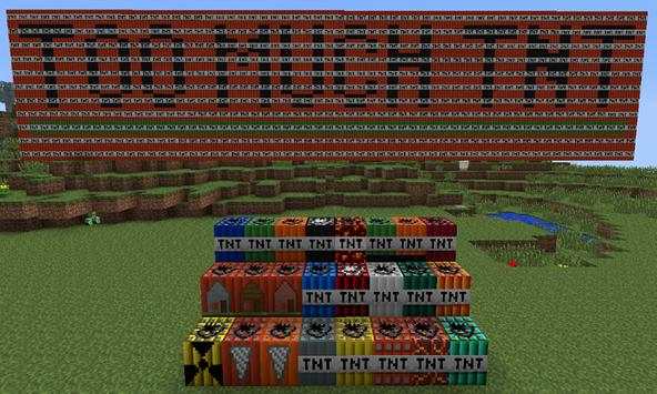 Too Much TNT MOD for MCPE 1 تصوير الشاشة