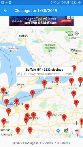 RUClosed - School / Work closed? Snow Day? screenshot 3