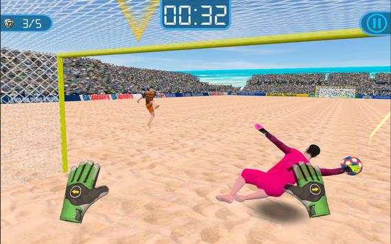 Soccer Goalkeeper - Beach Coast Goalie screenshot 3