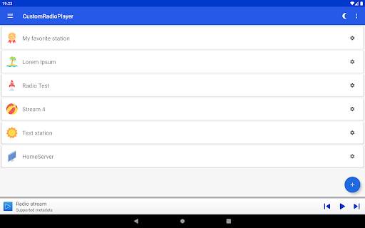CustomRadioPlayer - Basic URL-RadioStream App screenshot 11