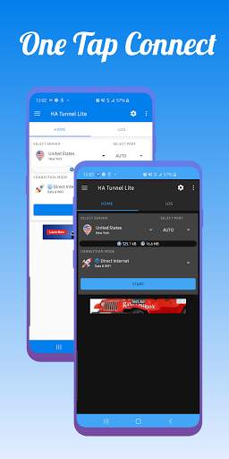 HA Tunnel Lite - 100% Free Tweaks Injection VPN screenshot 1