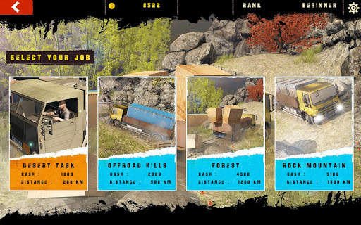 Realistic Off Road Extreme Truck driving Simulator screenshot 6