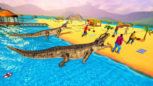 Animal Attack Game: Crocodile Simulator 2021 screenshot 1