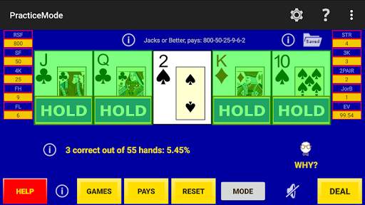 Play Perfect Video Poker Lite screenshot 3