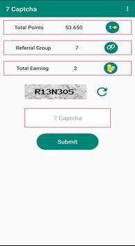 Seven Captcha - Earn Money स्क्रीनशॉट 2