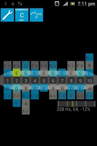 Harmonica tuner screenshot 1