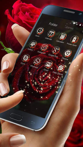 Rose Launcher Theme With 3D Live Wallpaper screenshot 3