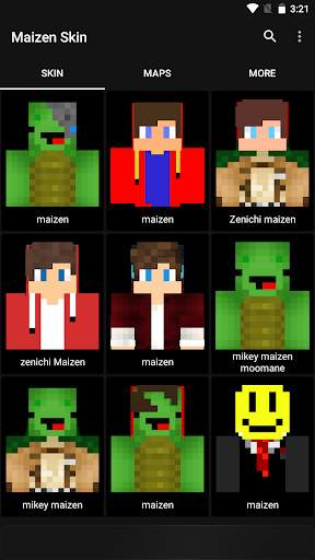 Maizen Skins Minecraft PE screenshot 1
